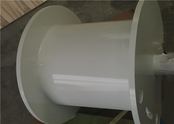 Q355D Marine Crane Fiting Cable Winding Drum 1700mm Covered With Zinc And Paint