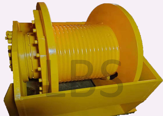 Customized Color LBS Grooved Drum / Hydraulic Winch With Spooling Device