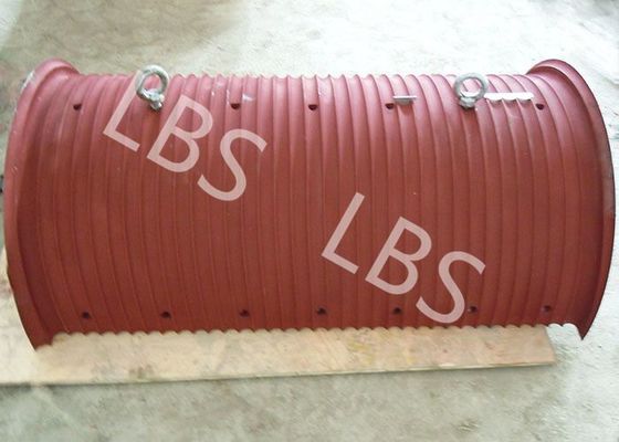 Cuerda de alambre o tambor de levantamiento del cable que requiere el material del acero de la manga de Lebus