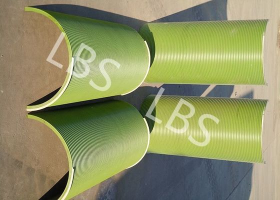 La plataforma de perforación de petróleo de cable de alambre tambor manga de aleación de acero cubierta dividida