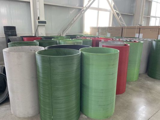 Dispositivo de máquina de manga de tambor con mangas de polímero de nylon LBS con ranuras