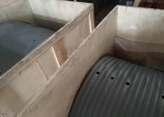 Diseño personalizado tambor elevador de acero mangas ranuradas manga de cuerda de alambre