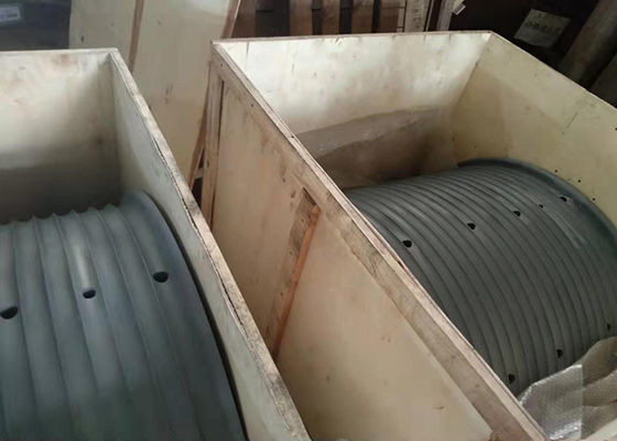 Mangas acanaladas tambor de acero de alta resistencia del torno del diámetro grande trabajadas a máquina completamente