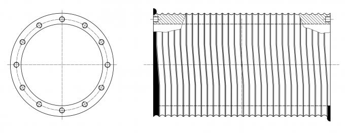 Tipo integral de acero de alta resistencia tambor del surco de Lebus para el torno de la grúa